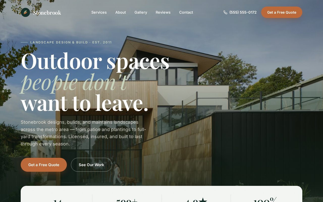 Example website built by PF DataStack